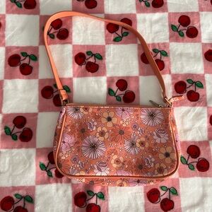 Wild Fable Floral Pink and Orange Clutch